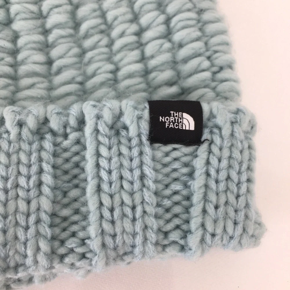 The North Face Kids Beanie Hat Baby Blue Junior Kids One Size Winter Hat
